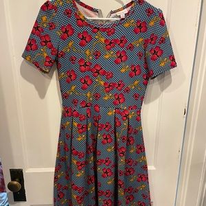Lularoe blue floral dress